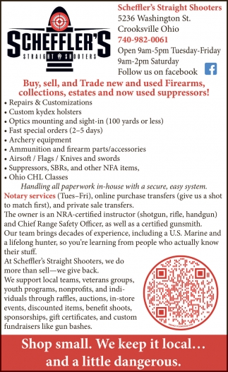 Scheffler's Straight Shooters