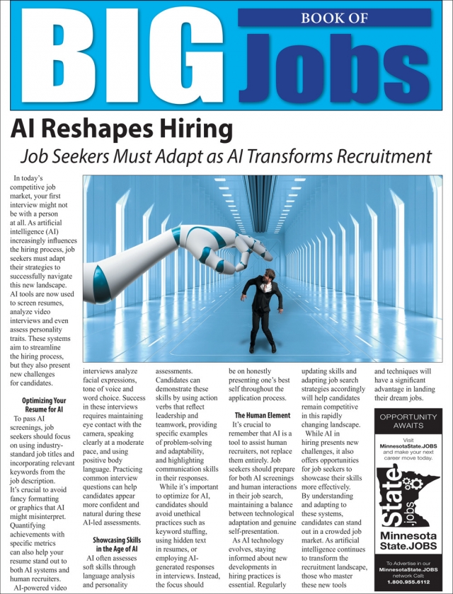AI Reshapes Hiring , Minnesota State Jobs