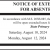 Notice of Extended Hours for Absentee Voting