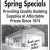 Spring Specials on Quality Building Supplies
