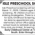 Isle Preschool Screening