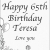 Happy 65th Birthday Teresa