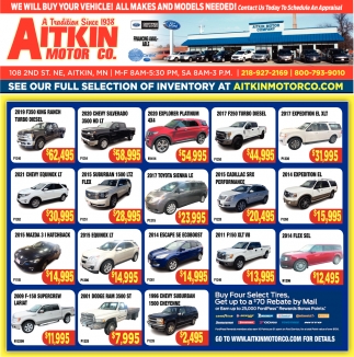 See Our Full Selection of Inventory At Aitkin 