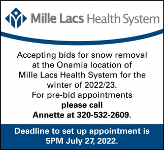 Accepting Bids For Snow Removal