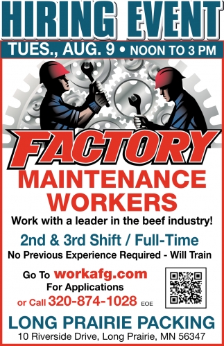 Maintenance Workers Job