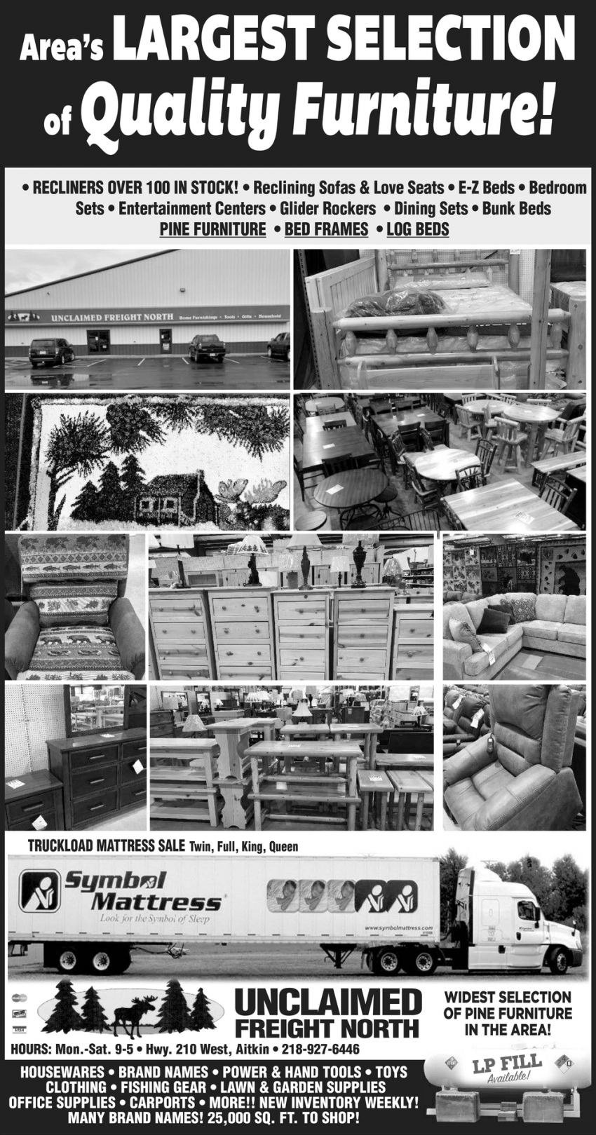 Area's Largest Selection Of Quality Furniture!