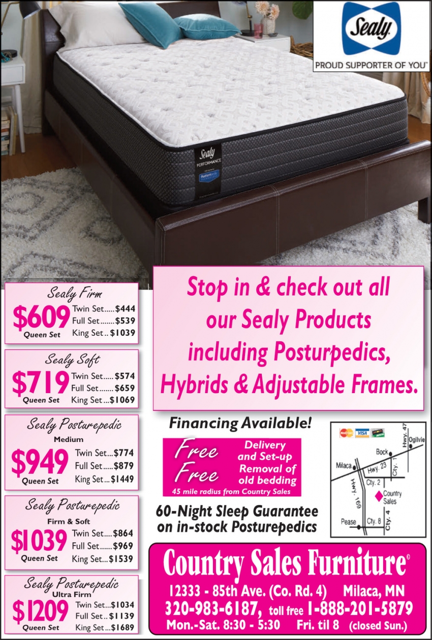 Stop In & Check Out All Our Sealy Products
