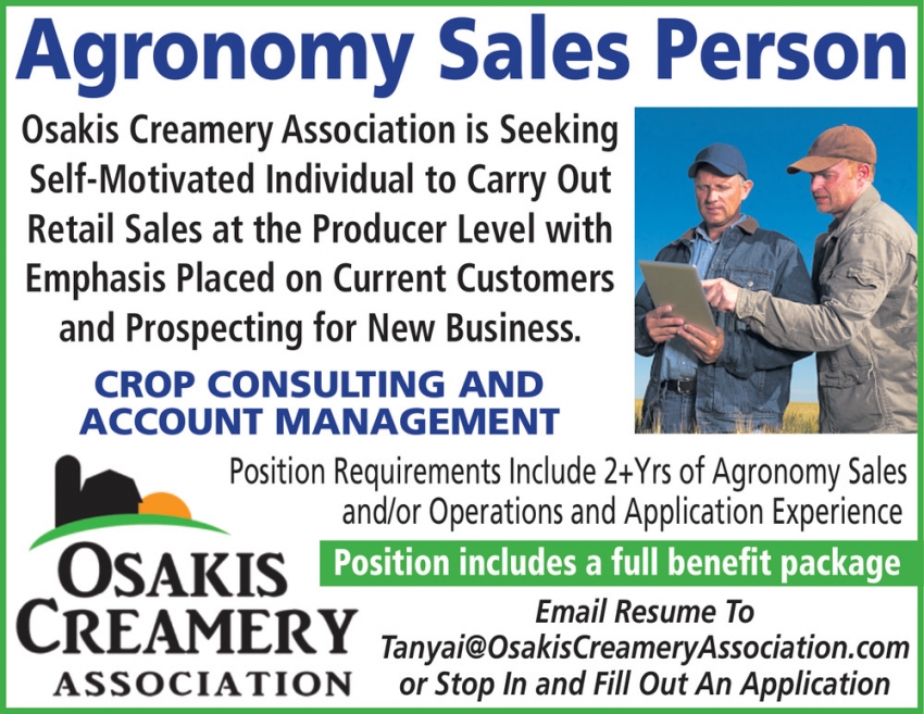 Agronomy Sales Person