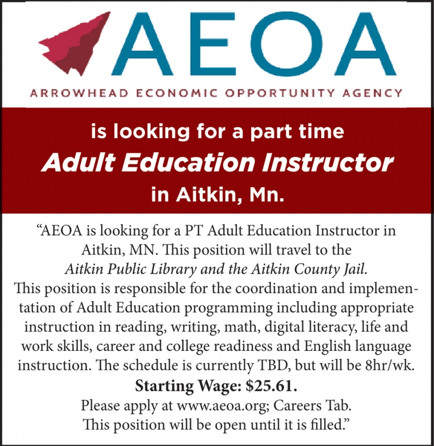 Adult Education Instructor