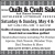 Annual Quilt & Craft Sale
