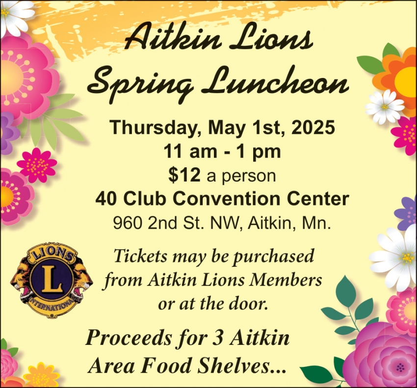 The Aitkin Lions - Fall Luncheon