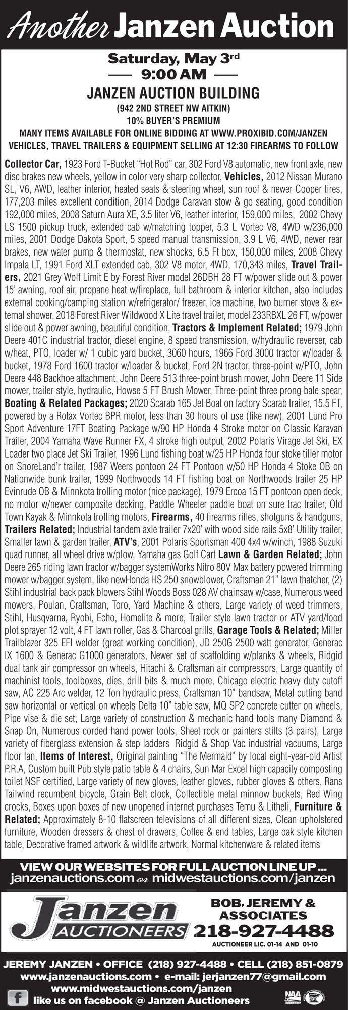 Janzen Auctioneers