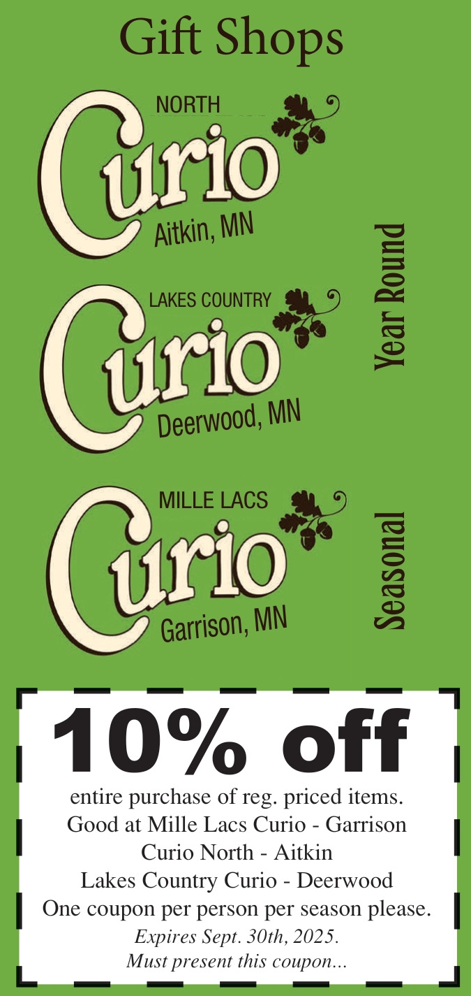 Curio North - Curio Outfitters - Mille Lacs Curio