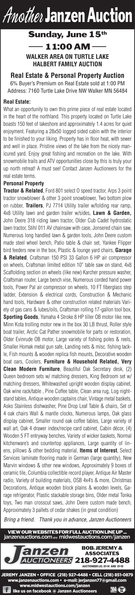 Janzen Auctioneers