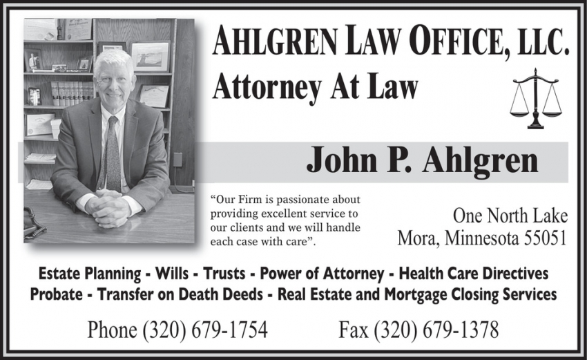John P. Ahlgren - Ahlgren Law Office, LLC.