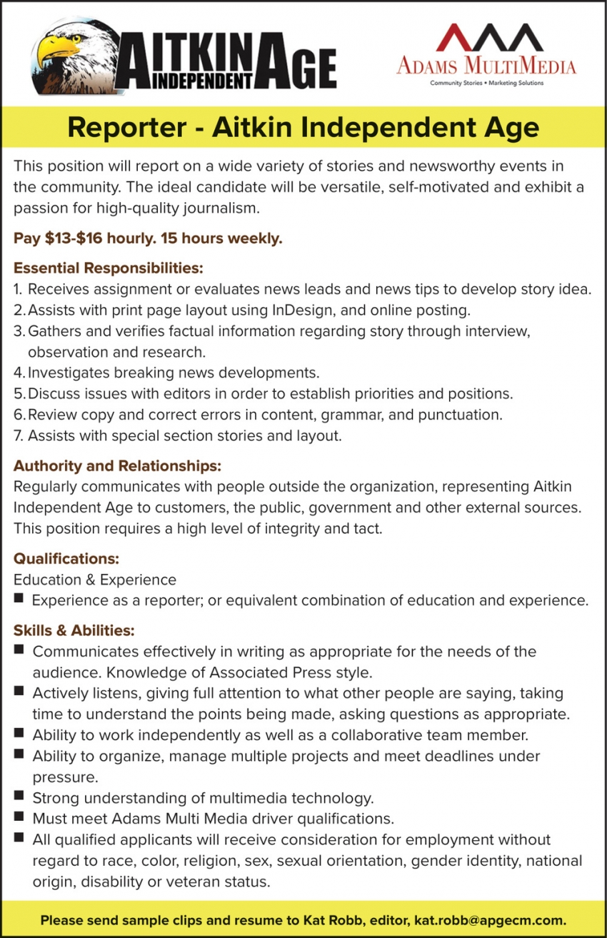 Aitkin Independent Age