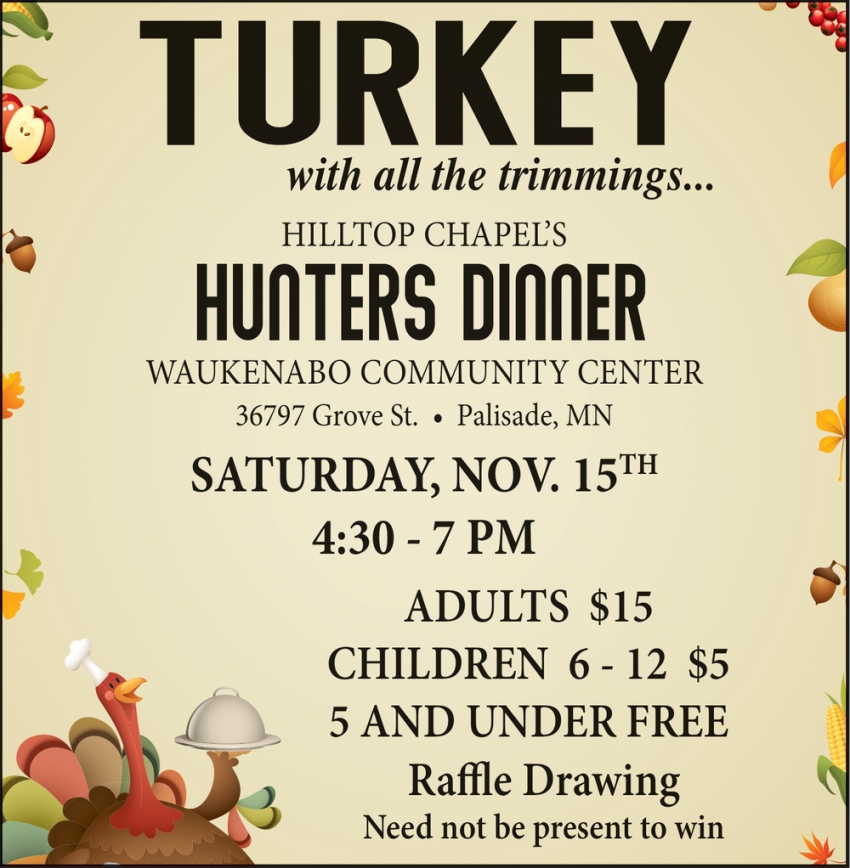 Hilltop Chapel's Hunters Dinner 2019