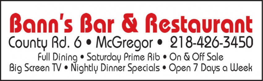 Bann's Bar & Restaurant