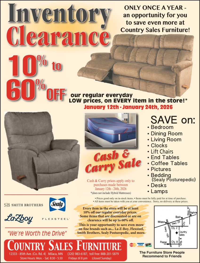 Country Sales Furniture