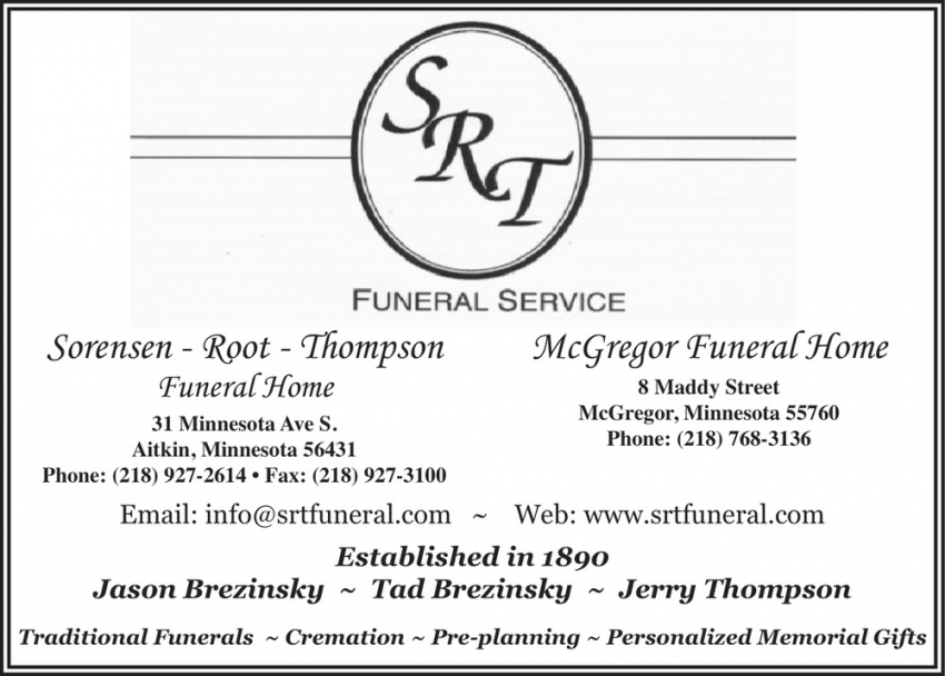 SRT Sorensen-Root-Thompson