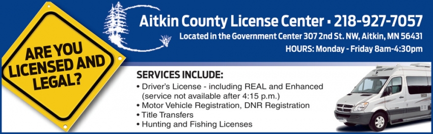 Aitkin County License Center