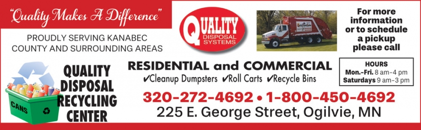 Quality Disposal Recycling Center