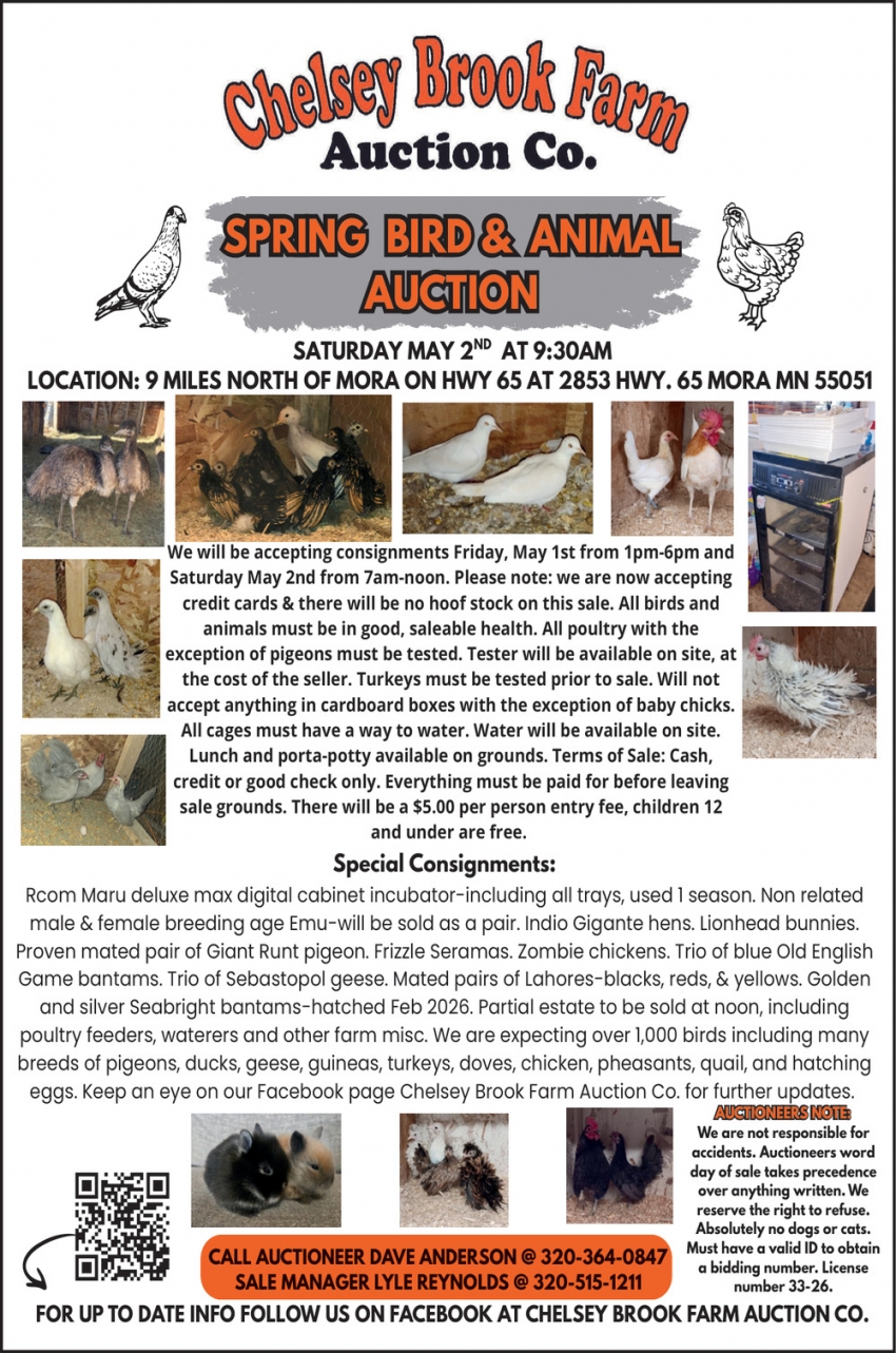 Chelsey Brook Farm Auction Co.