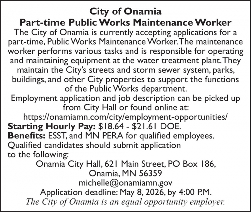 City of Onamia