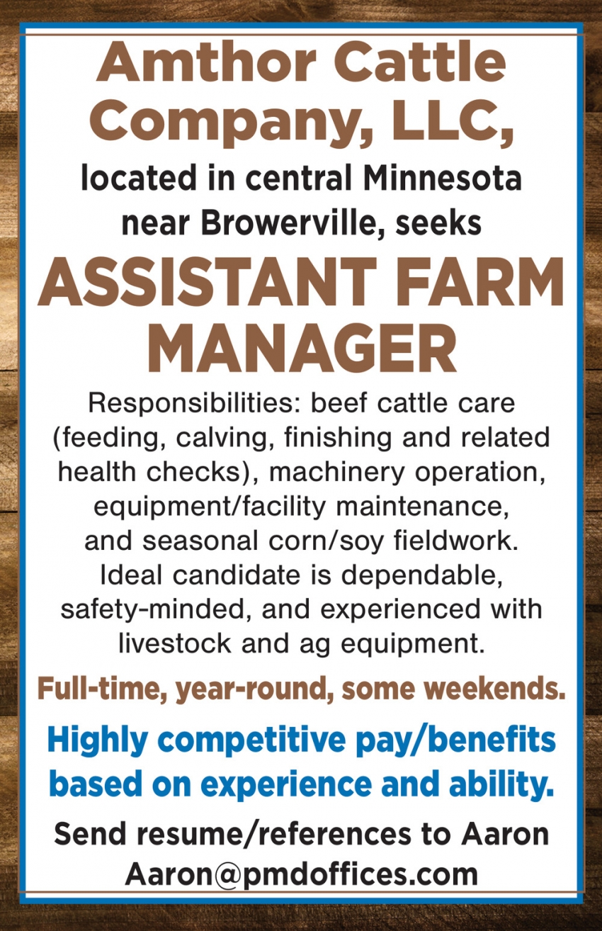 Amthor Cattle Company, LLC.