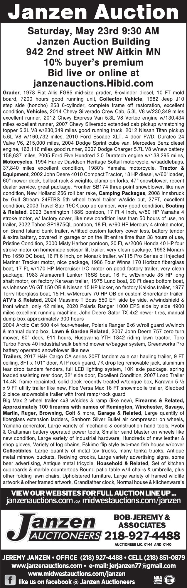 Janzen Auctioneers