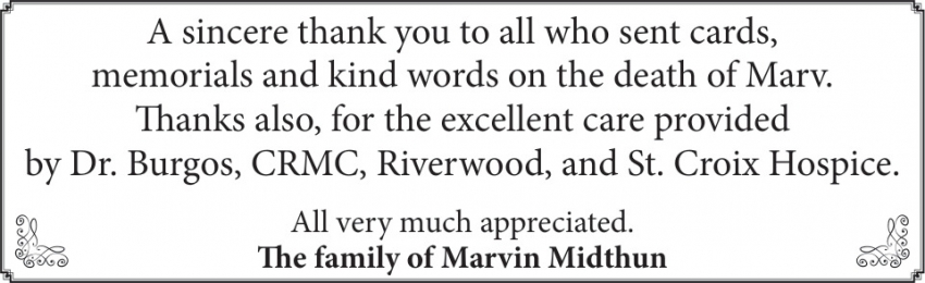 The Family of Marvin Midthun