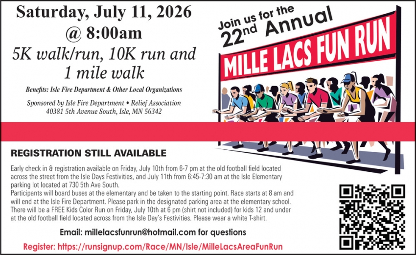Annual Mille Lacs Fun Run