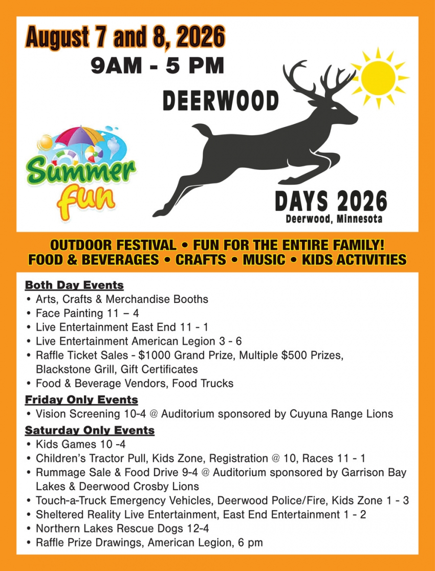 Deerwood Day (August 7-8, 2026)