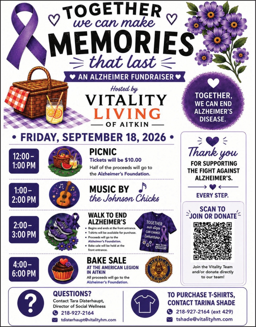 Memories That Last - Alzheimer's Fundraiser (September 18, 2026)