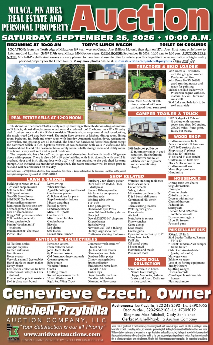 Mitchell-Przybilla Auction Co LLC