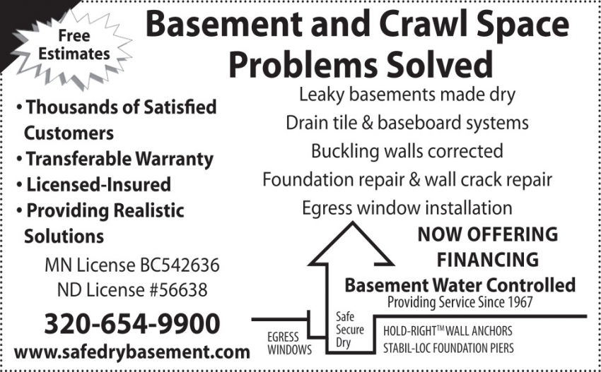 Basement Water Controlled