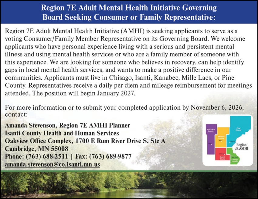 Region 7E Adult Mental Health Initiative