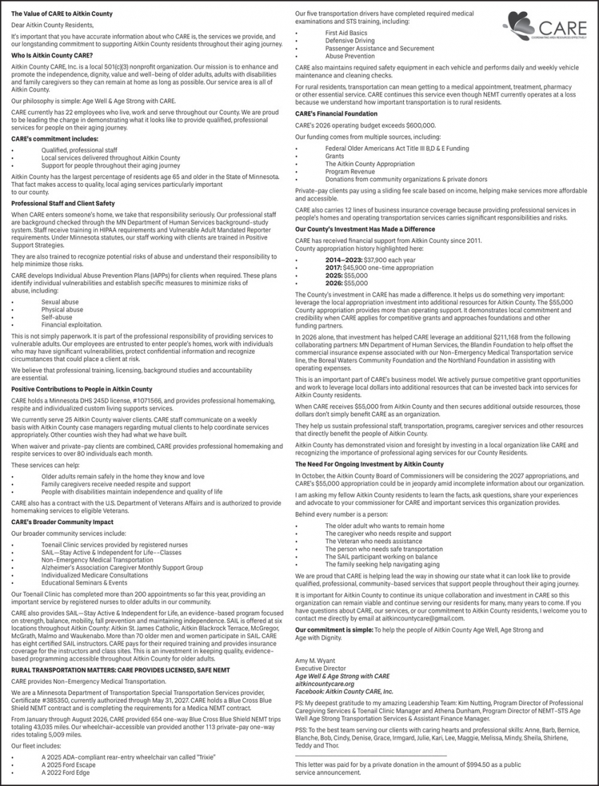 Aitkin County Care