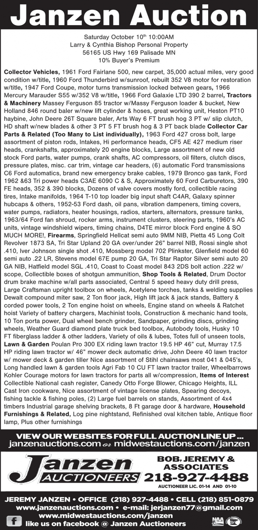 Janzen Auctioneers