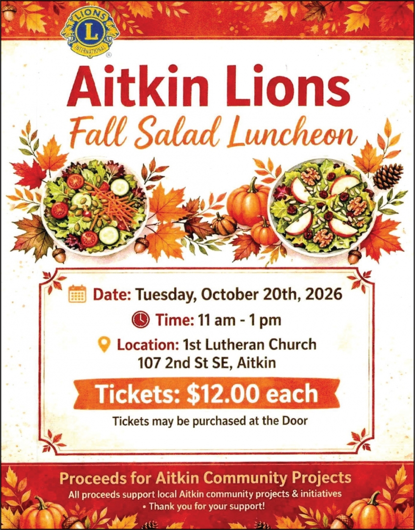 The Aitkin Lions - Fall Luncheon