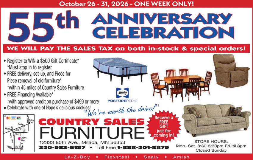Country Sales Furniture