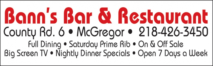 Bann's Bar & Restaurant