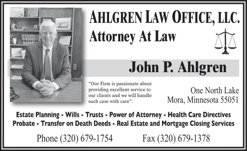 John P. Ahlgren - Ahlgren Law Office, LLC.