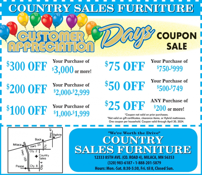 Country Sales Furniture