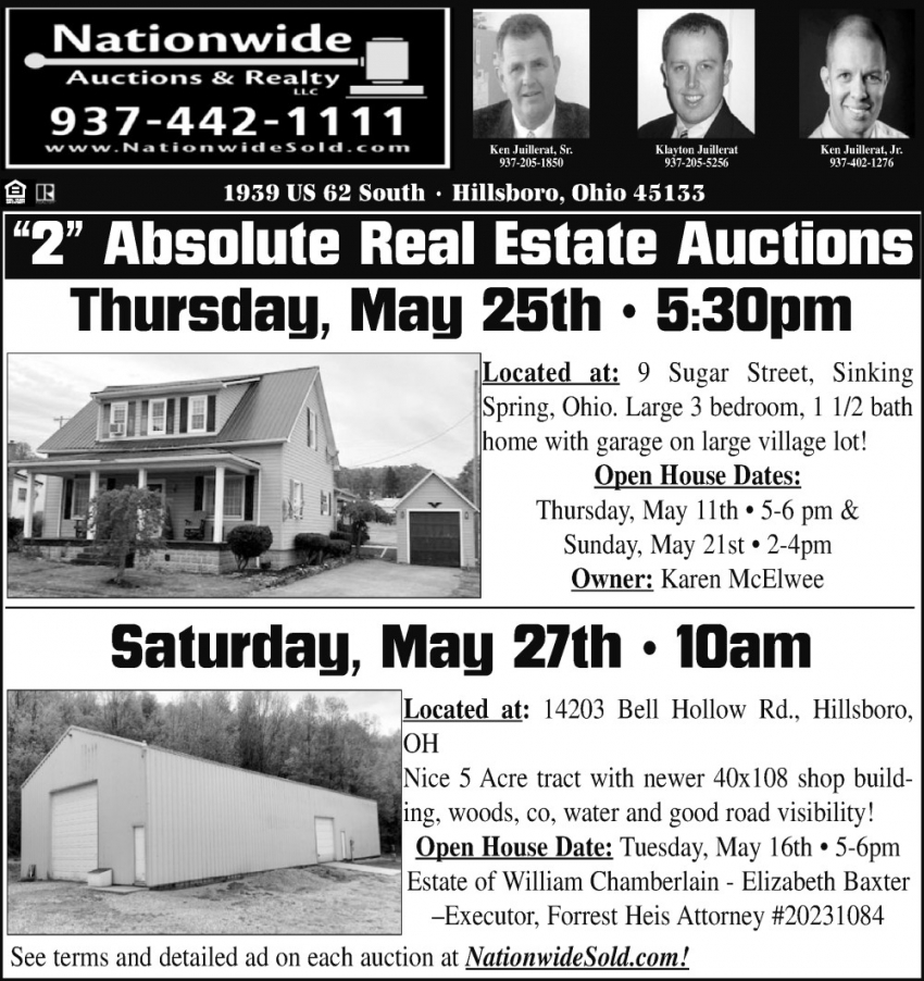 2 Absolute Real Estate Auctions
