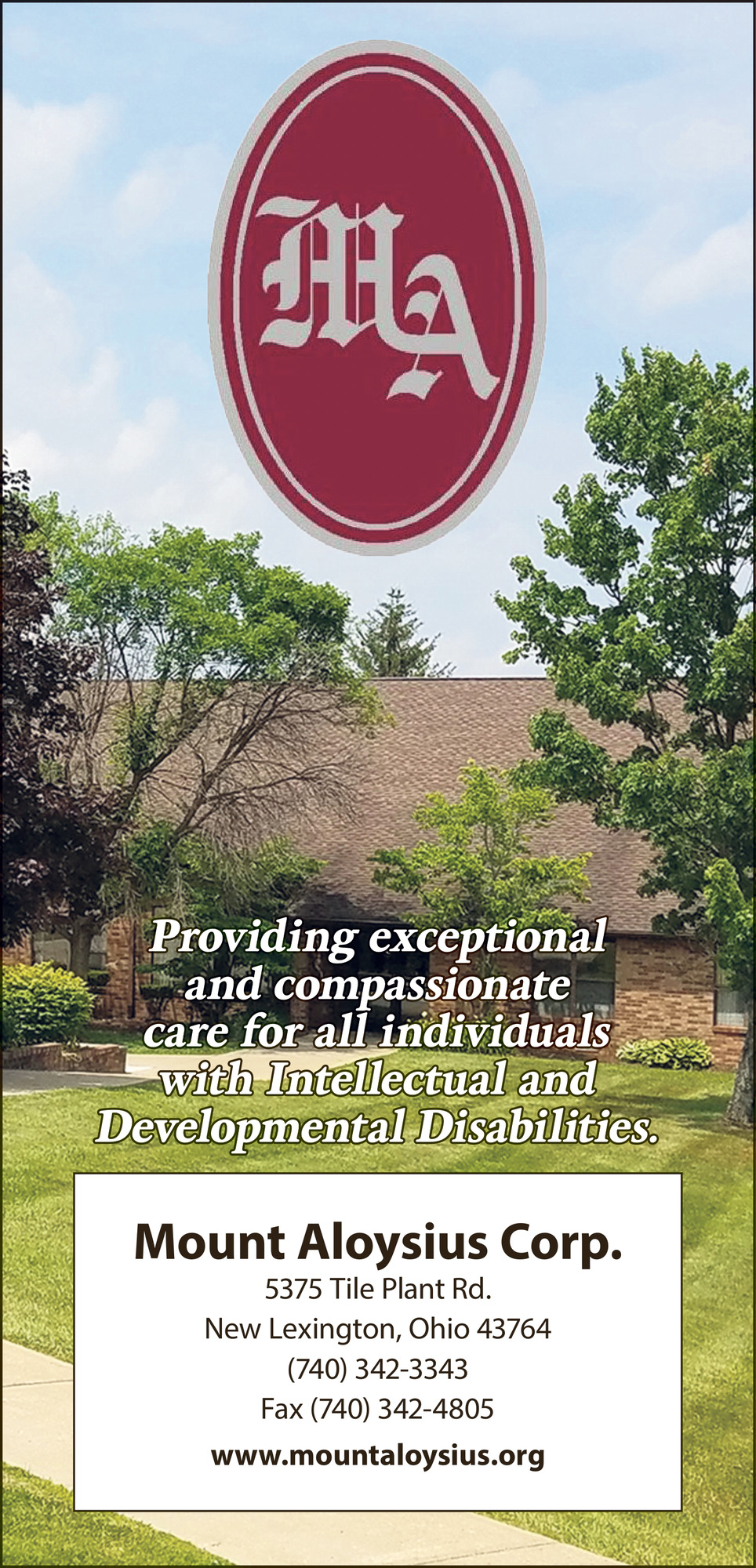 Exceptional and Compassionate Care for All Individual With Intellectual and Developmental Disabilities, Mount Aloysius Corp, New Lexington, OH