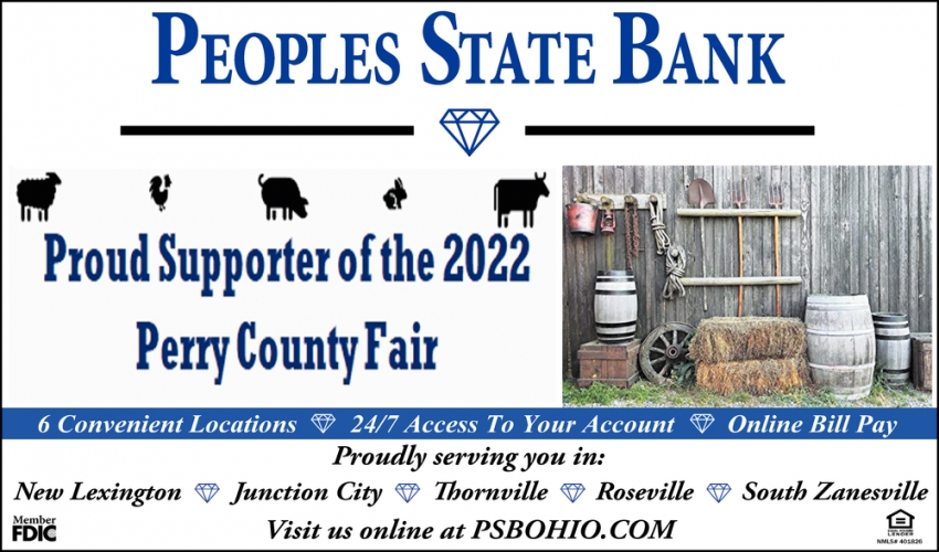 Proud Supporter Of The 2022 Perry County Fair