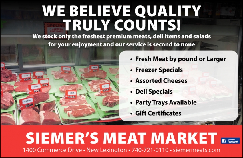 We Believe Quality Truly Counts!