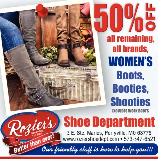 Shoe Department, Rozier's Mercantile, Perryville, MO