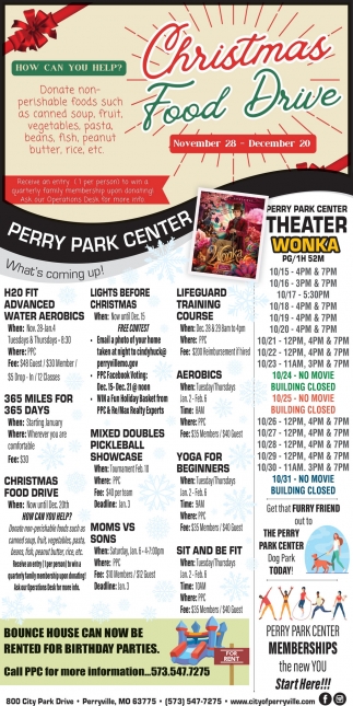 Christmas Food Drive, Perry Park Center, Perryville, MO